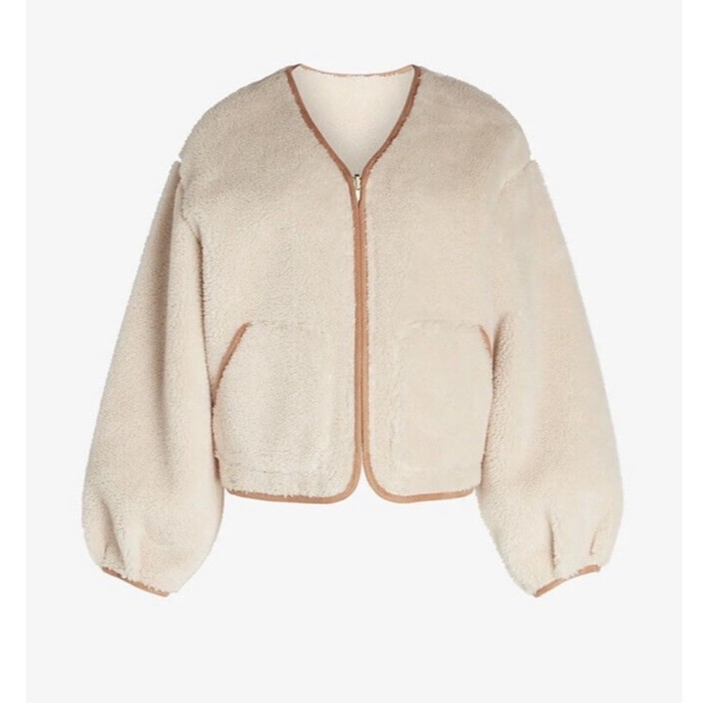 NWT Express Sherpa and Suede Coat - Picture 3 of 13